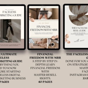 22 Faceless Digital Marketing MRR Products