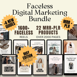 22 Faceless Digital Marketing MRR Products