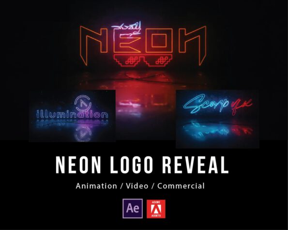 Neon Logo Reveal Video