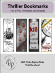 Thriller, Psychological Thriller Bookmark